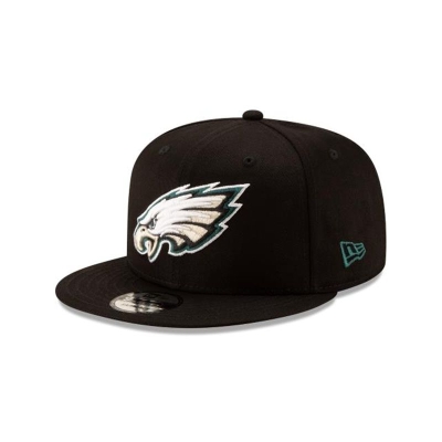 Black Philadelphia Eagles Hat - New Era NFL Basic 9FIFTY Snapback Caps USA8926703